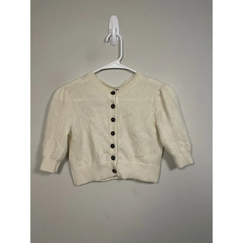 Free People Ember Cashmere Cardigan In Cream Size XS Classic Preppy Old Money